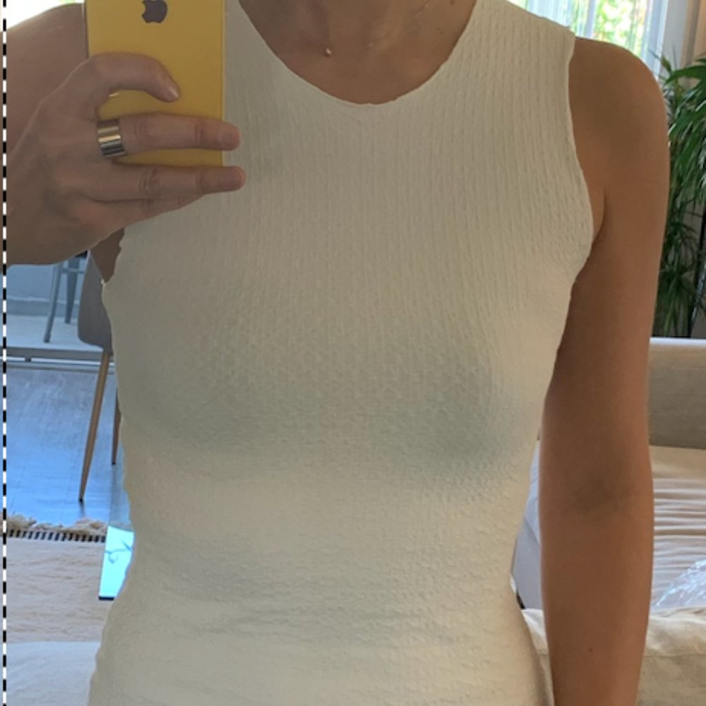 Topshop White Bodycon Dress - Size 4